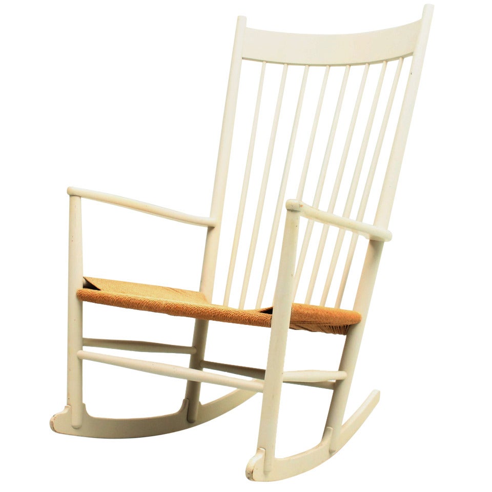 Original Vintage Rocker By Hans J. Wegner, Denmark.