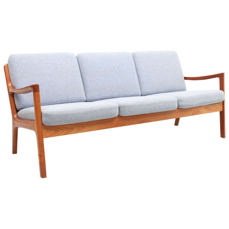 Vintage Teak Sofa by Ole Wanscher, Denmark For Sale