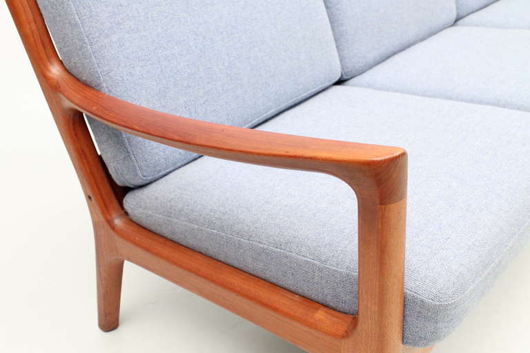 Scandinavian Modern Vintage Teak Sofa by Ole Wanscher, Denmark For Sale