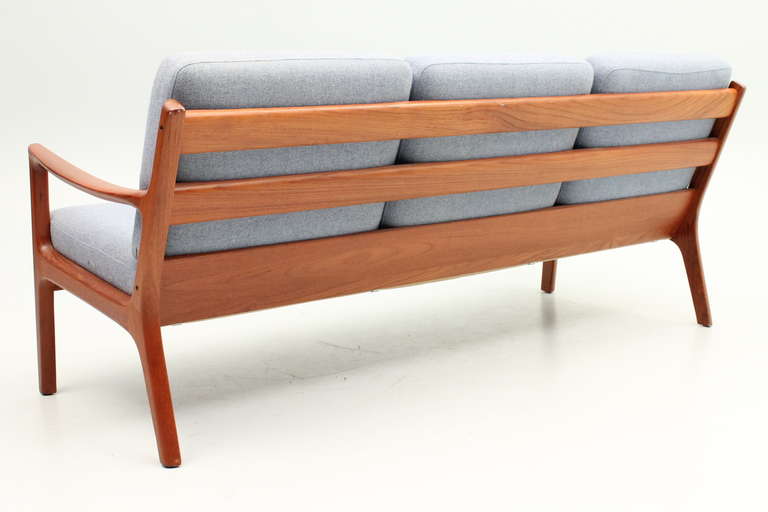Vintage Teak Sofa by Ole Wanscher, Denmark In Good Condition For Sale In Copenhagen, DK