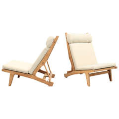 Original Deck Chairs, Model AP 71 by Hans J. Wegner, Denmark