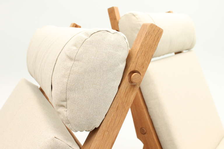 Danish Original Deck Chairs, Model AP 71 by Hans J. Wegner, Denmark For Sale