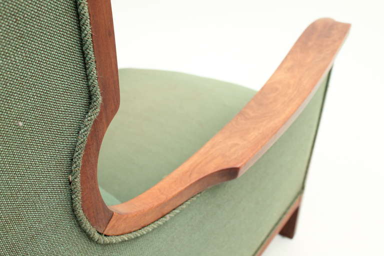 Mahogany Original Lounger Designed and Produced by Frits Henningsen, Denmark For Sale