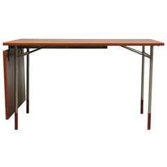 20th Century Scandinavian Design Desk in Teak and Metal by Finn Juhl