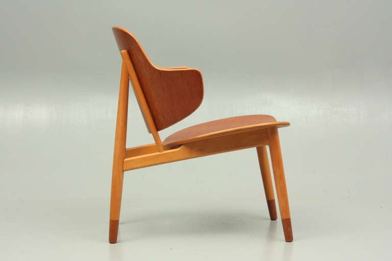 20th Century Scandinavian Design Lounger in Teak & Beech