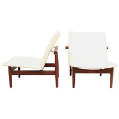 Pair of Japan chairs, designed by Finn Juhl, Denmark.