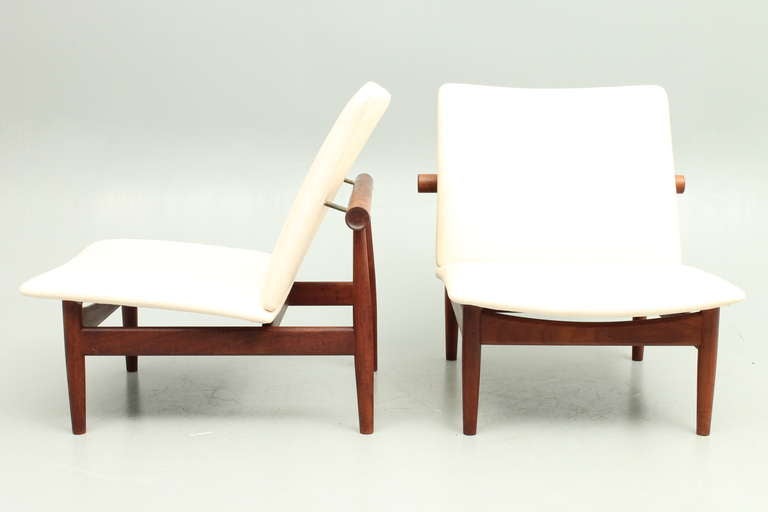 Pair of Japan chairs, designed by Finn Juhl, Denmark.