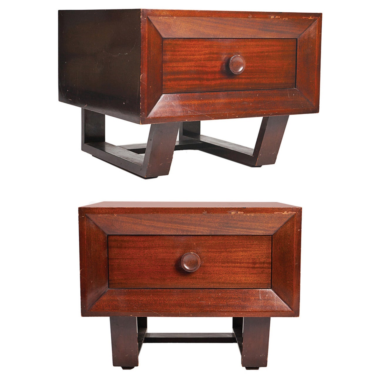 Pair of Paul Laszlo Night Stands For Sale