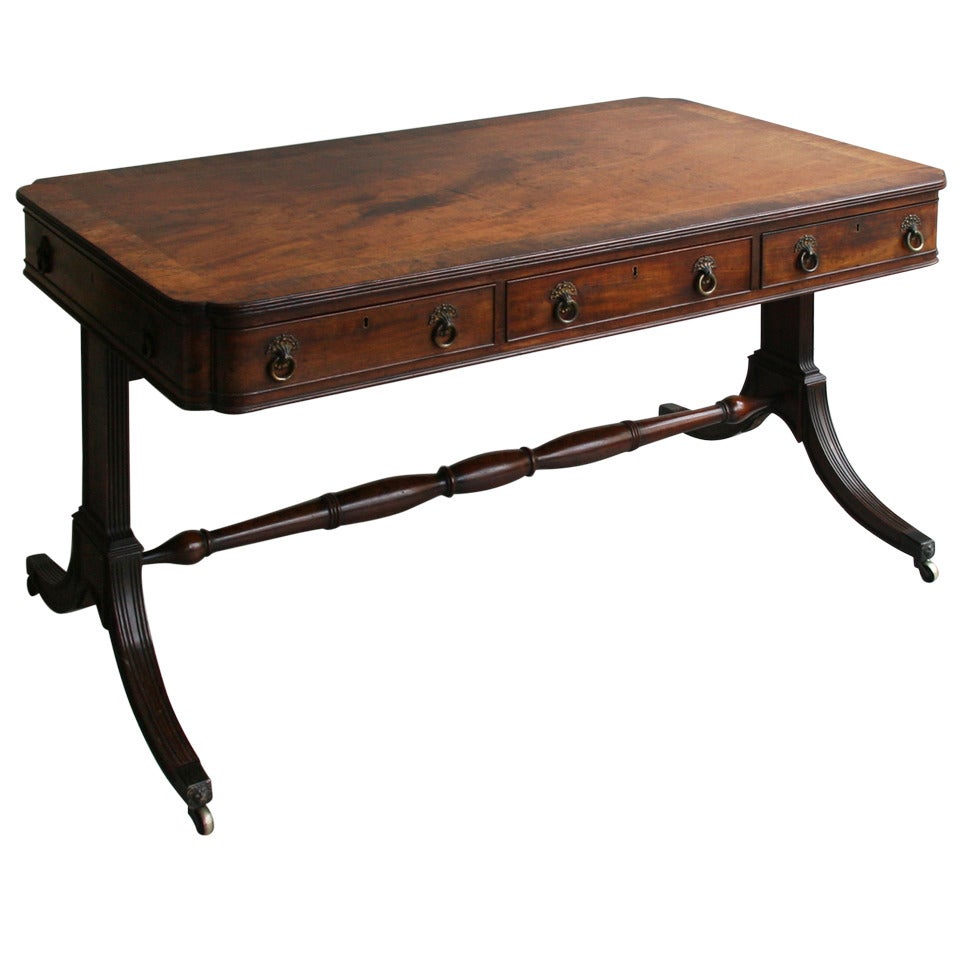 Fine and Rare Regency Writing Table For Sale