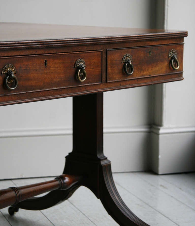 English Fine and Rare Regency Writing Table For Sale