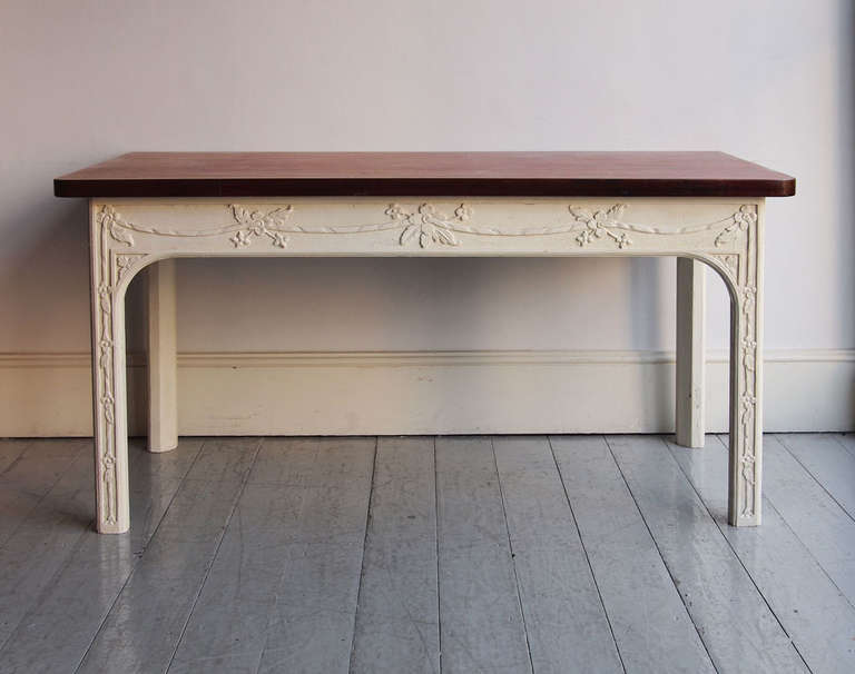 George III Carved and Painted Side Table