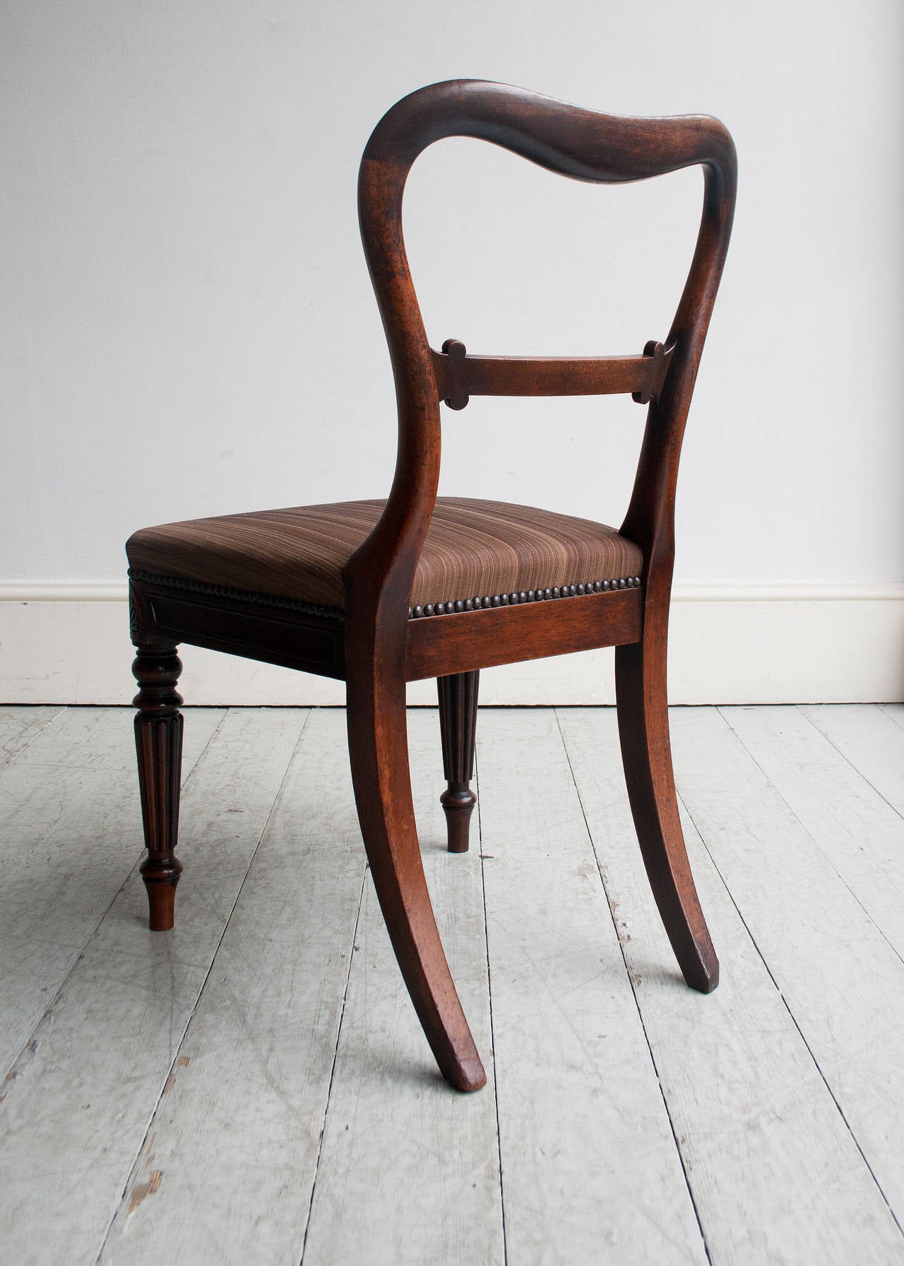 Set of Six Regency Dining Chairs For Sale 1
