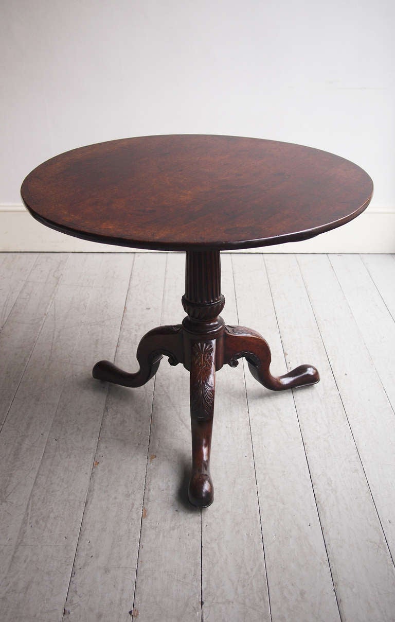 George II Mahogany Tripod Table For Sale 2