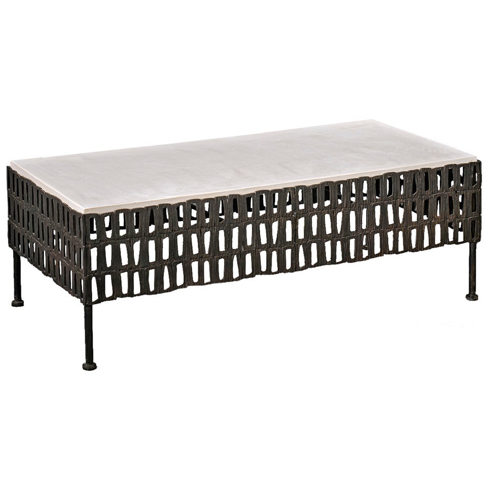 Patrice Dangel, Table basse en bronze, 2013 en vente