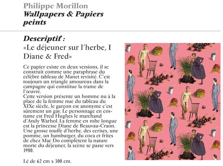 Philippe Morillon-Tapete von Fred Hughes und Diane de Beauvau-Craon
