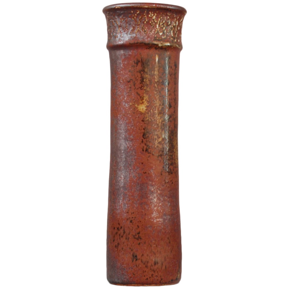 Stoneware Vase by Stig Lindberg For Sale