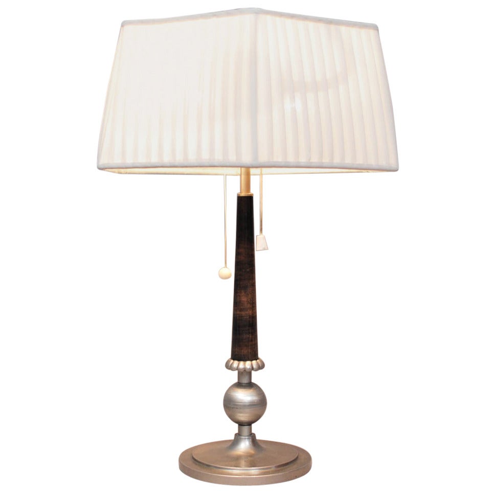 Tinn Table Lamp 1925-1935 For Sale