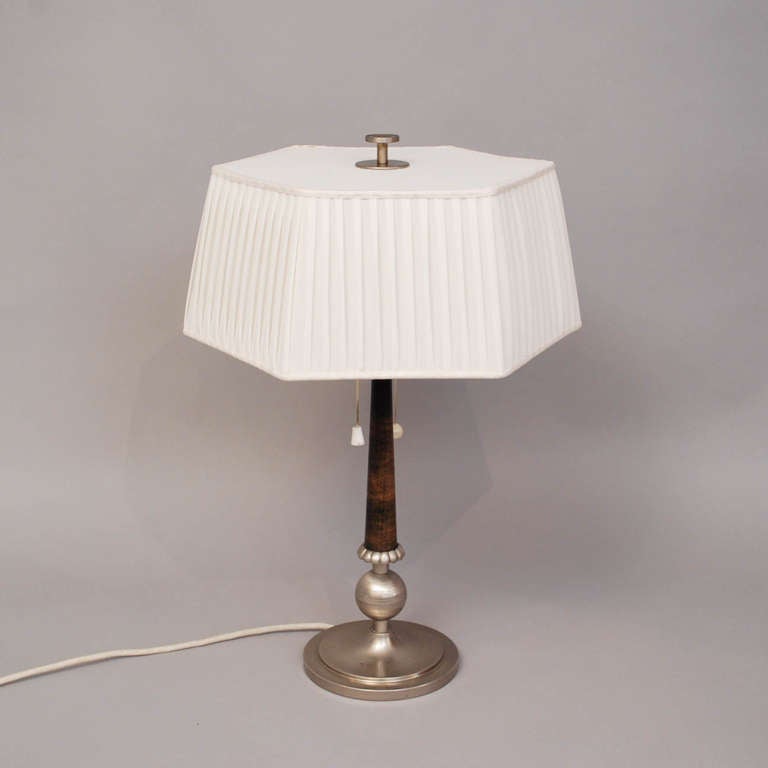 Art Deco Tinn Table Lamp 1925-1935 For Sale