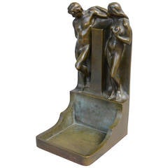 Bronze Bookend by John Runer for Otto Meyer, Stockholm Sweden