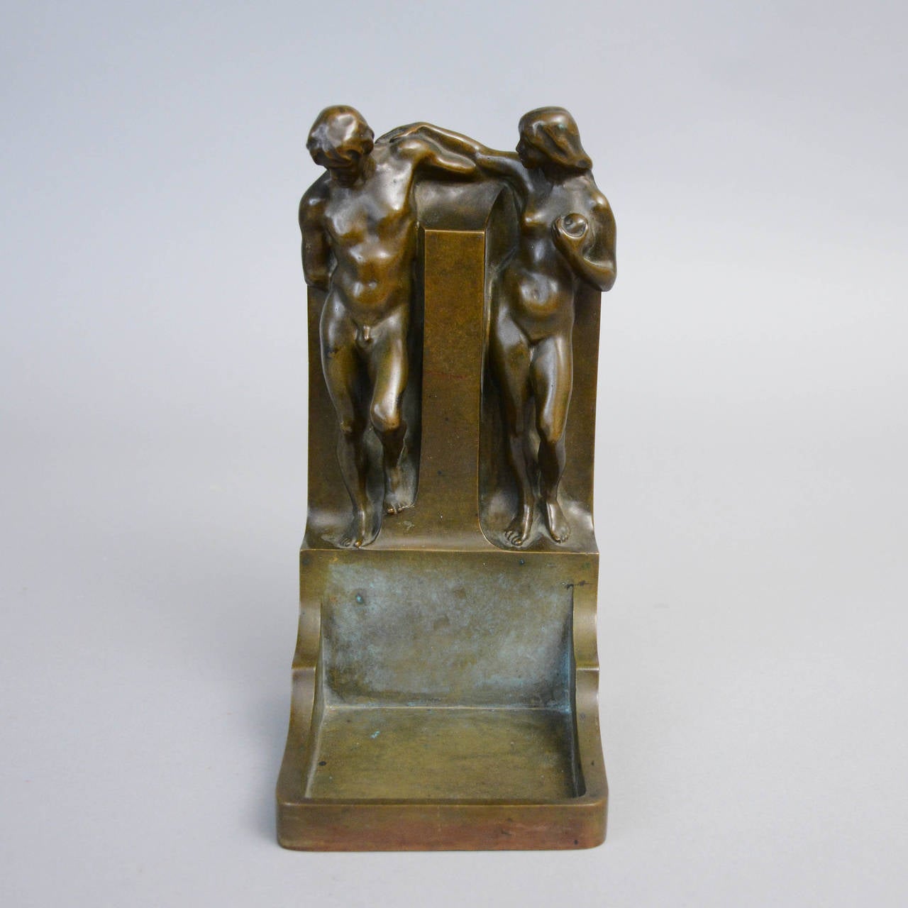 Art Deco Bronze Bookend by John Runer for Otto Meyer, Stockholm Sweden