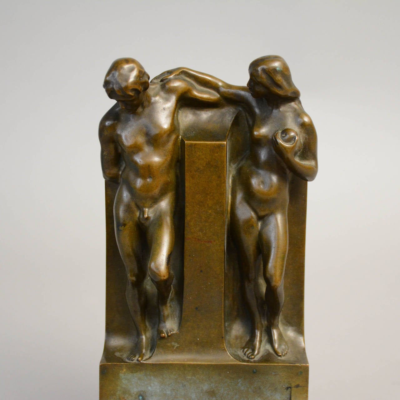 Cast Bronze Bookend by John Runer for Otto Meyer, Stockholm Sweden