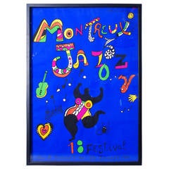 Affiche du « Festival du jazz de Montreux » par Niki de Saint Phalle 1983