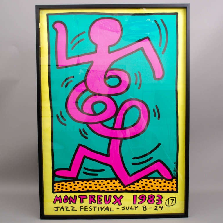 Poster for the Montreux Jazz Festival by Keith Haring