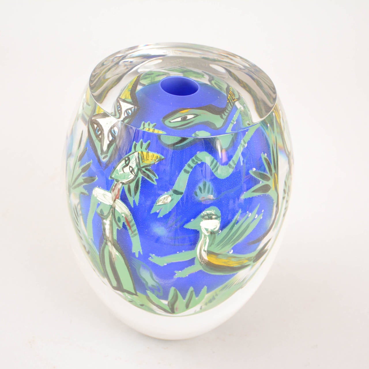 Unique Ulrica Hydman-Vallien Kabale Vase for Kosta-Boda Sweden In Excellent Condition In Lund, SE