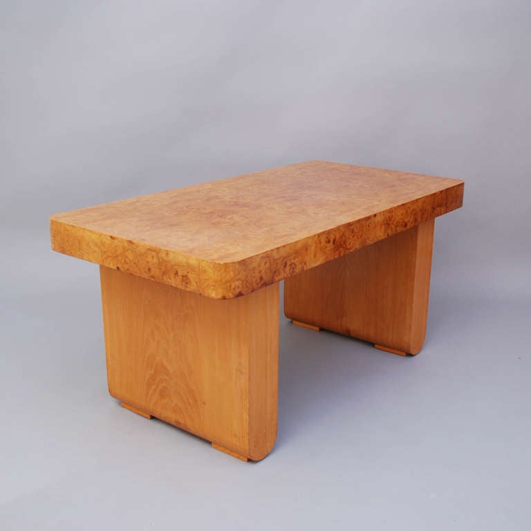 Table for Reiners, Mjölby, Sweden. Elm root venerr and elm. Dated 29/9 1944.