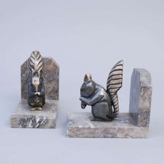 Squirrels bookends by H. Moreau