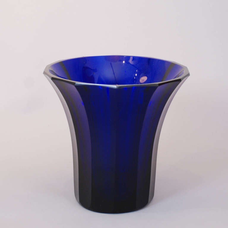 Glass bowl by Josef Hoffman for Moser of Karlsbad, Austria. 1910s.