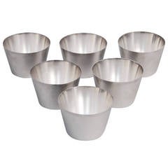 Set of Sterling Silver Cups by Wiwen Nilsson, Lund, Sweden