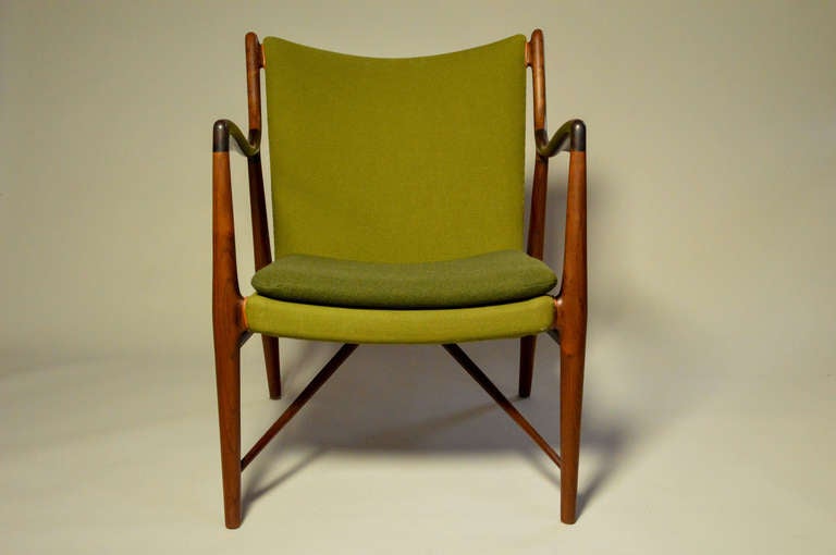 Mid-20th Century Exceptional early Finn Juhl NV45 chair Padouk/Teak