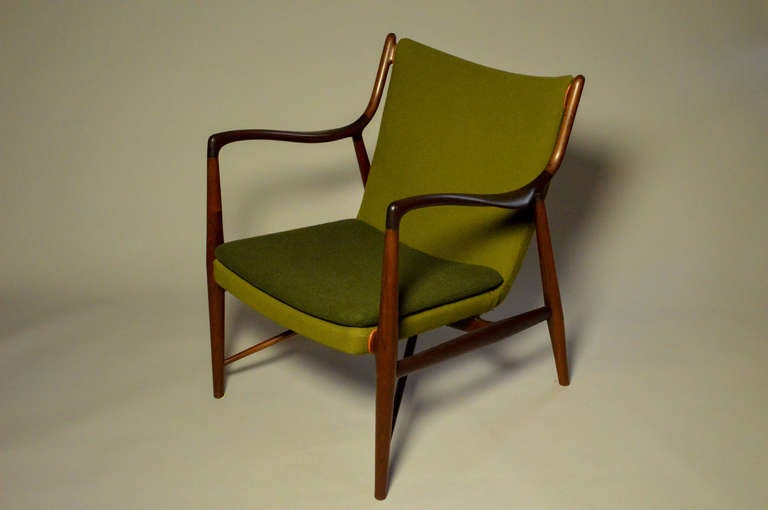 Exceptional early Finn Juhl NV45 chair Padouk/Teak 1