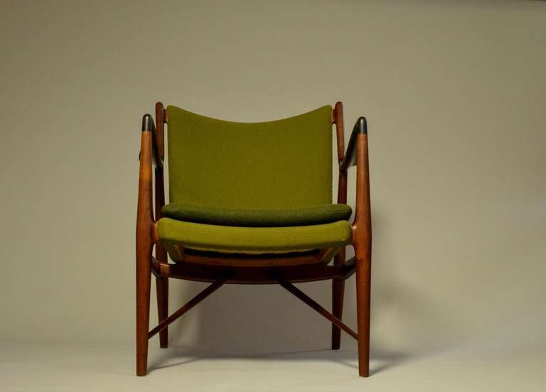 Exceptional early Finn Juhl NV45 chair Padouk/Teak 3