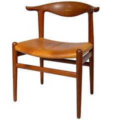 Hans J. Wegner - The Hornback Chair - Teak/leather - Johannes Hansen