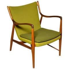 Exceptional early Finn Juhl NV45 chair Padouk/Teak