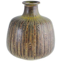 Large Niels Thorsson Solfatara Stoneware Vase