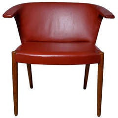 Eskild Pontoppidan 1962 Longhorn chair teak/leather