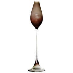 20th Century Tulip Glass by Nils Landberg Orrefors