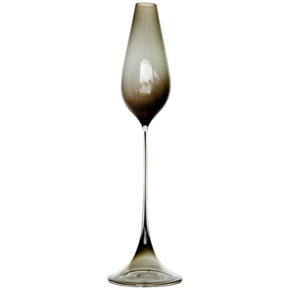 20th C. Tulip Glass By Nils Landberg Orrefors For Sale