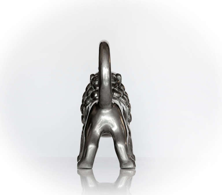 20th Century Aquamanile in Pewter by Anna Petrus In Excellent Condition For Sale In Vanersborg, SE