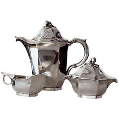 20th Century Silver Coffee Set by Jacob Ängman G.A.B