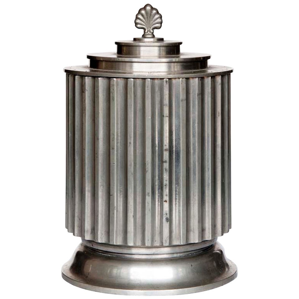 20th c. Tobacco jar in pewter by Ivar Johnsson 1932 For Sale