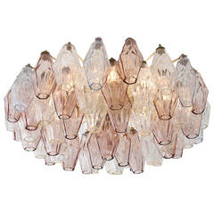 Italian Vintage 1950's Venini Polyhedral Chandelier