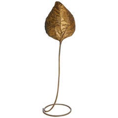 Tomasso Barbi Leaf-Shaped Floor Lamp