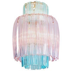 Large 1960s Murano Glass Chandelier