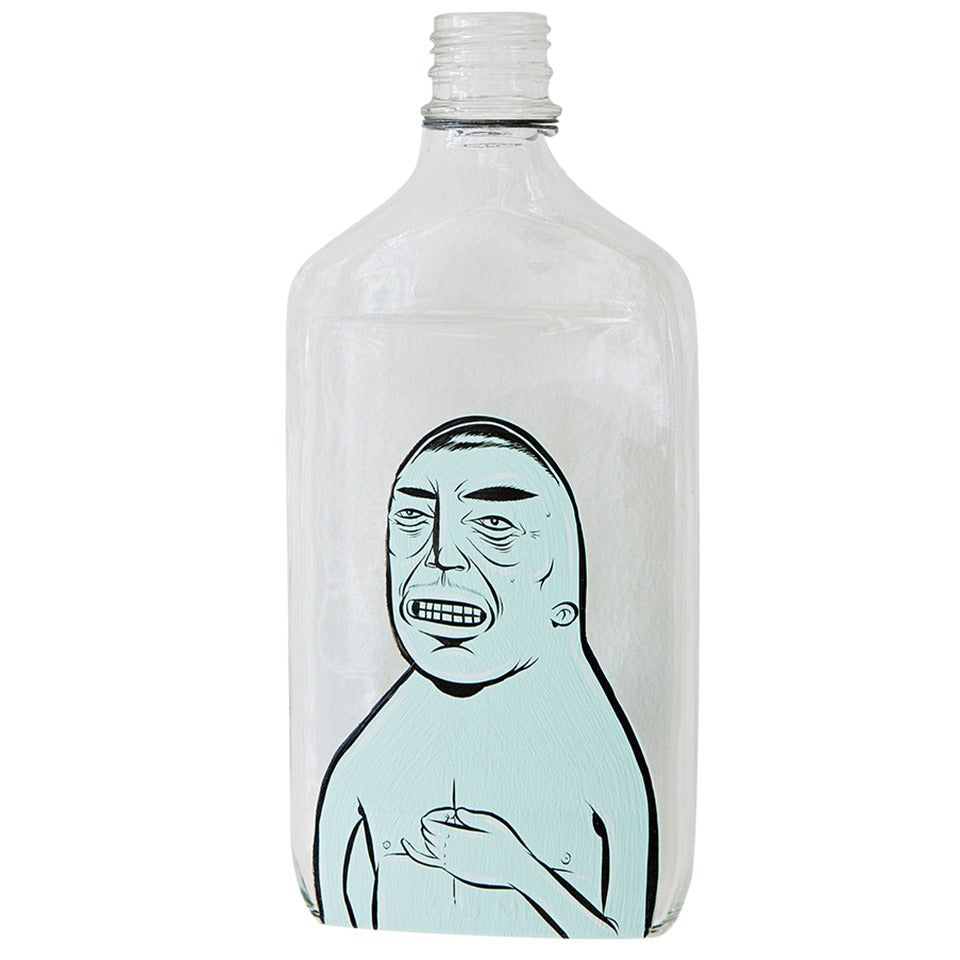 Barry McGee Glass Bottle