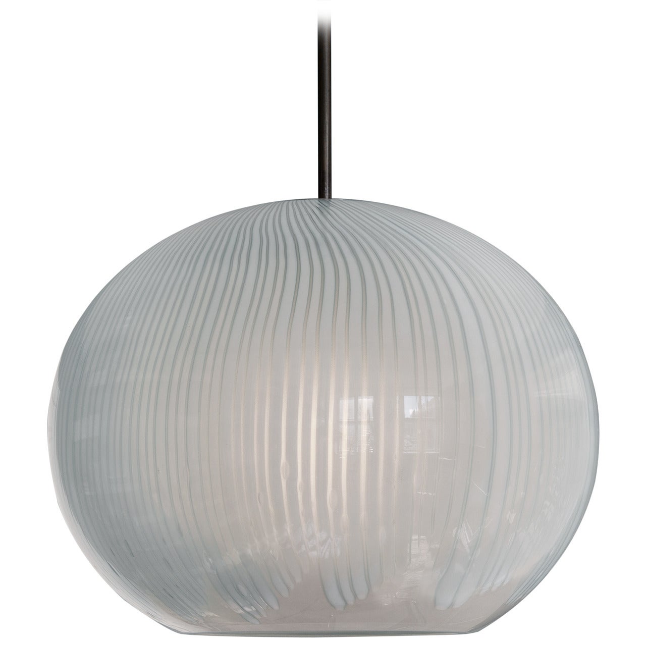 Glass Globe Pendant Lamp by Ludovico Diaz de Santillana for Venini