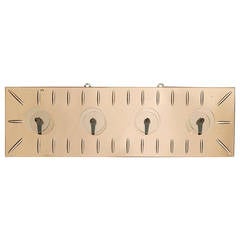 Italian 1960s Coat Hanger in Mirrored Glass